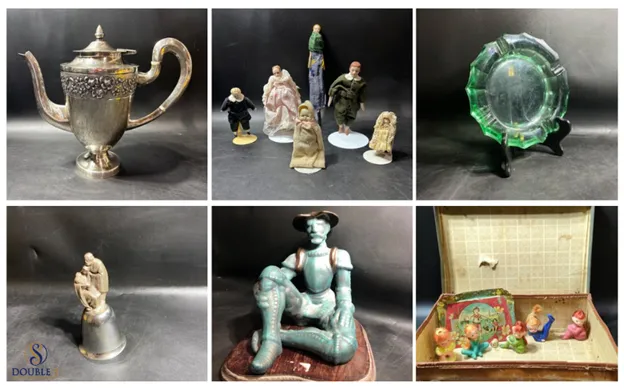 Mid-century vintage home décor at estate sale in Amarillo, TX