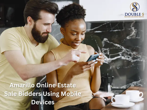 Amarillo online estate sale bidders using mobile devices